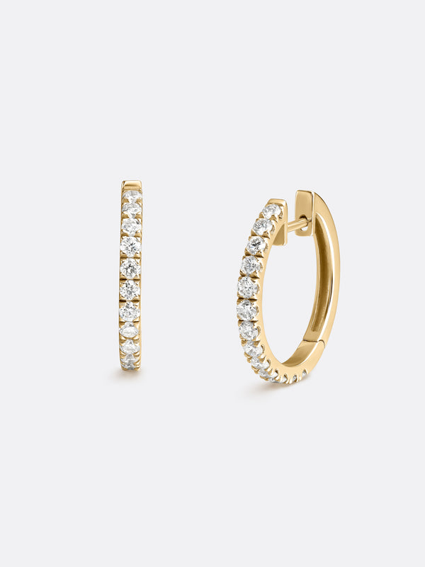 HERITAGE ONE EARRINGS - Yellow Gold