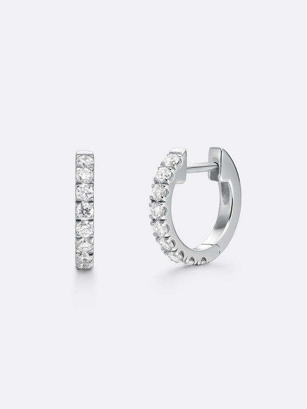 HERITAGE ONE EARRINGS - White Gold