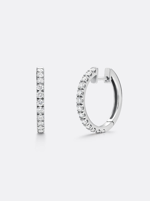 HERITAGE ONE EARRINGS - White Gold