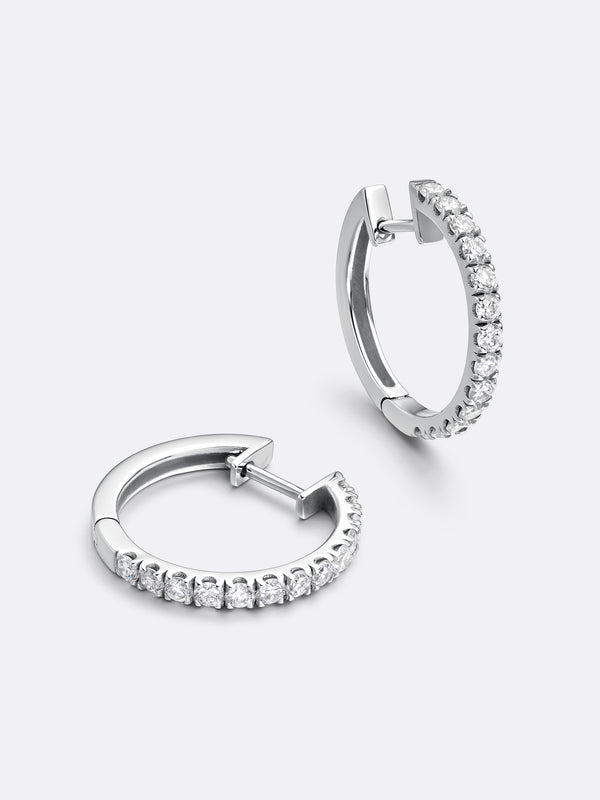 HERITAGE ONE EARRINGS - White Gold Vista 2