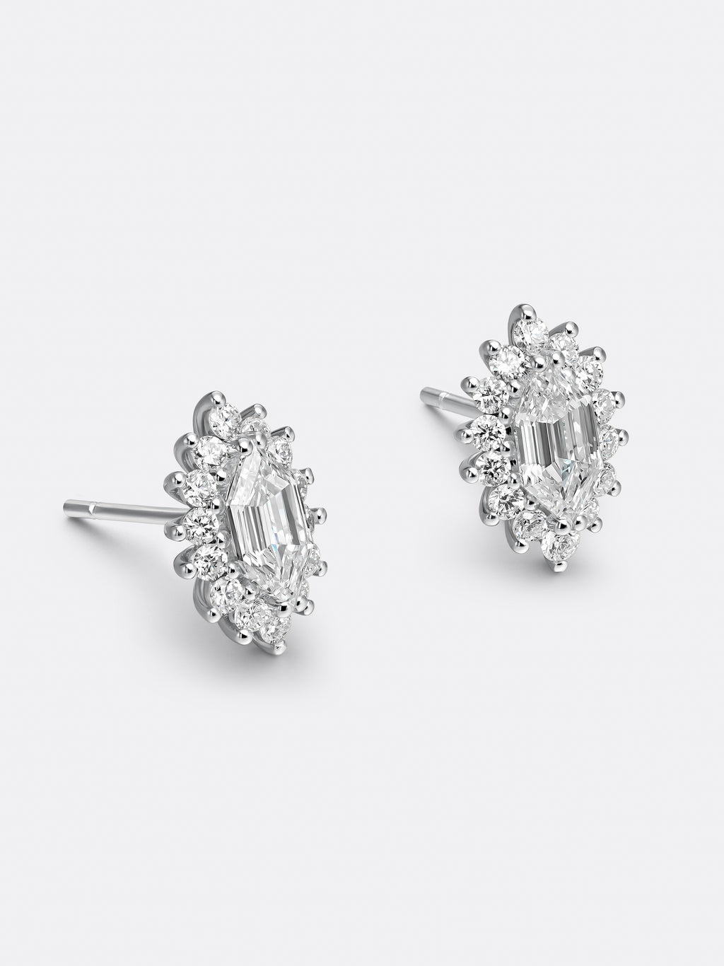 RARE LONG HEXAGONAL EARRINGS