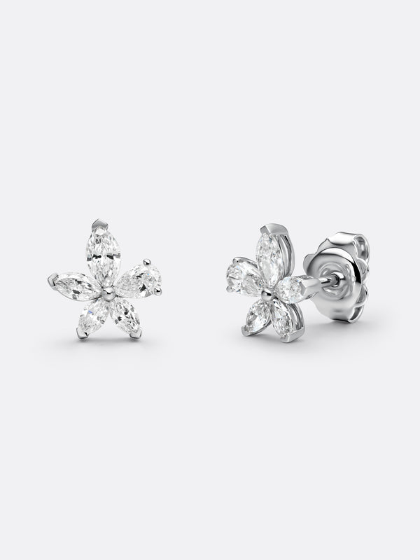 ARETES SILUETA LIRIO