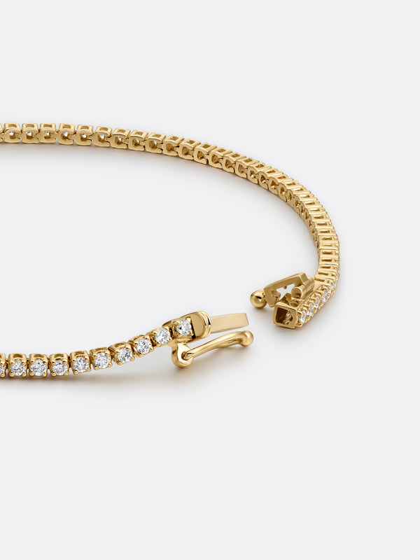 TIMELESS RIVIÈRE SLIM BRACELET - Yellow Gold Vista 2