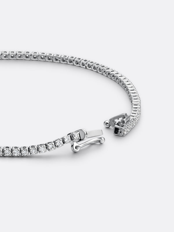 TIMELESS RIVIÈRE SLIM BRACELET - White Gold Vista 2