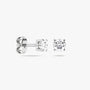 5C BASIC EARRINGS WHITE GOLD