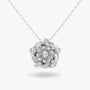 BAOBAB PENDANT WHITE GOLD PLATED