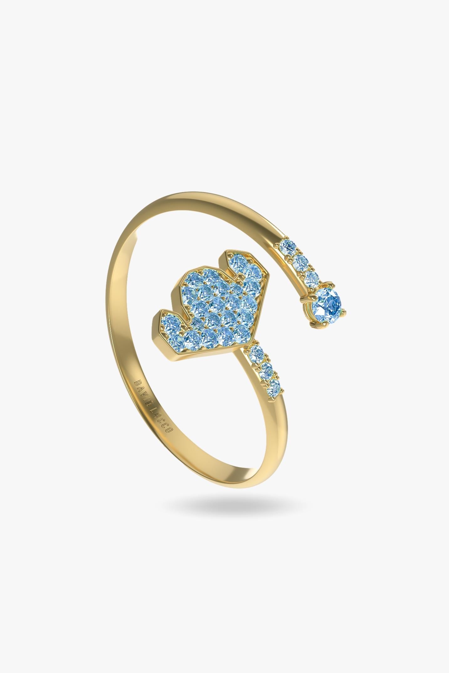 Oro amarillo-Azul