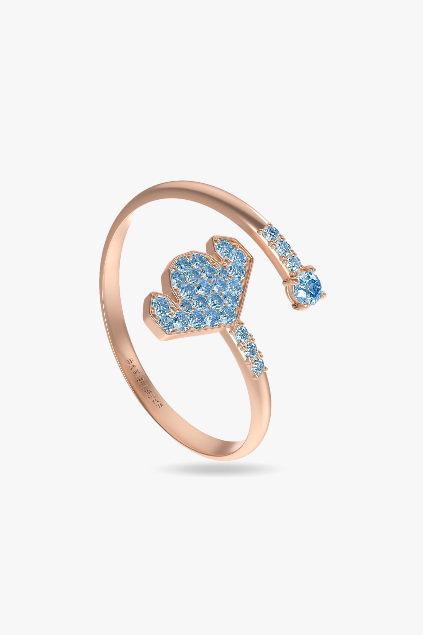 Oro rosa-Azul